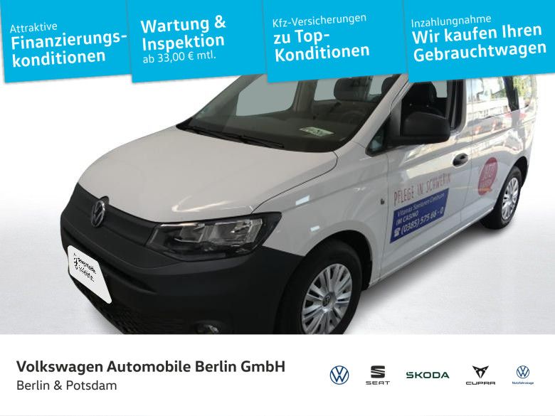 Volkswagen Caddy 2022 г. Белый, пробег 34273 км