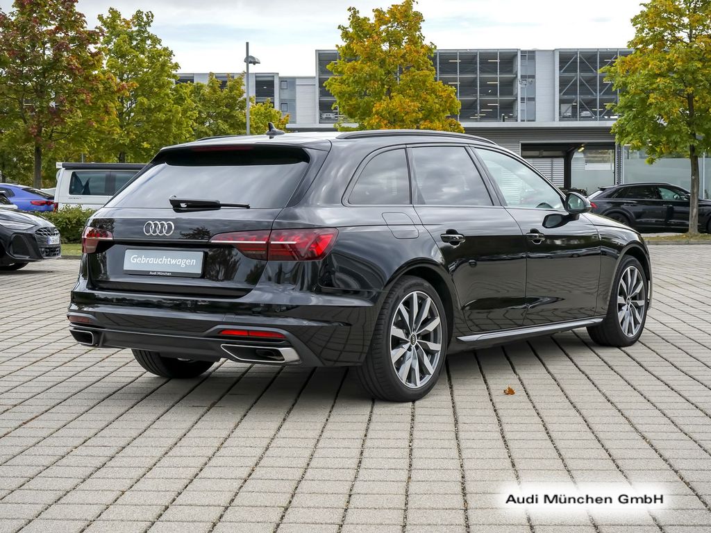 Audi A4 2023 г. Чёрный, пробег 44676 км