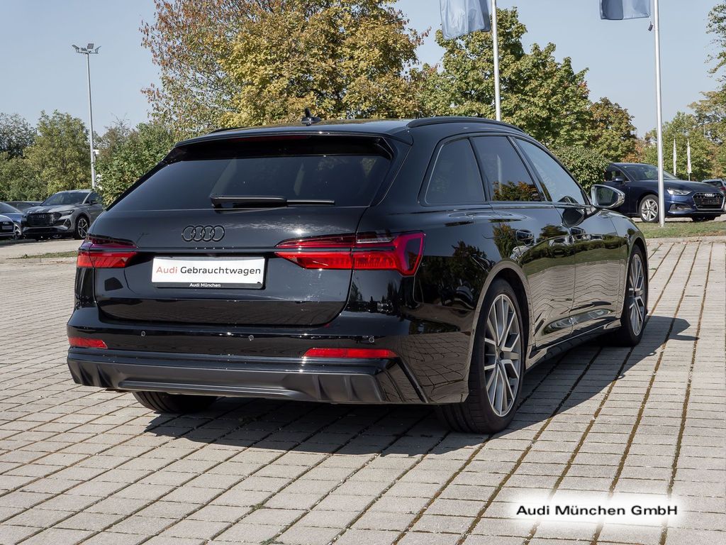 Audi S6 2023 г. Чёрный, пробег 51538 км