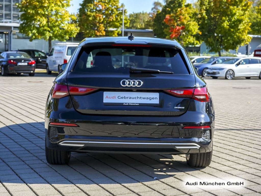 Audi A3 2023 г. Чёрный, пробег 33181 км