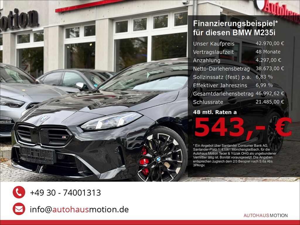 BMW M235 2025 г. Чёрный, пробег 23500 км