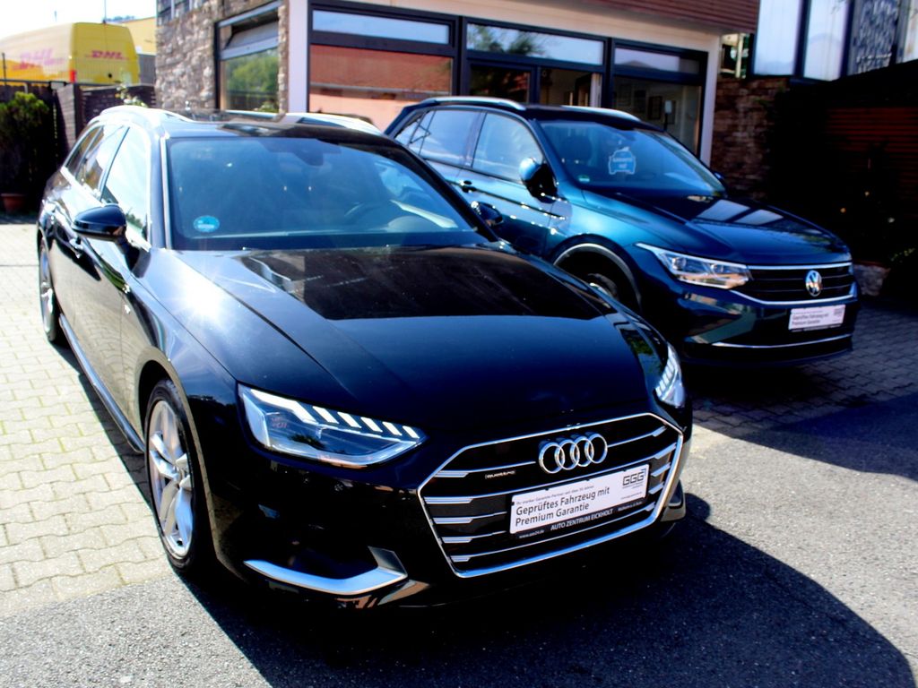 Audi A4 2023 г. Чёрный, пробег 51400 км