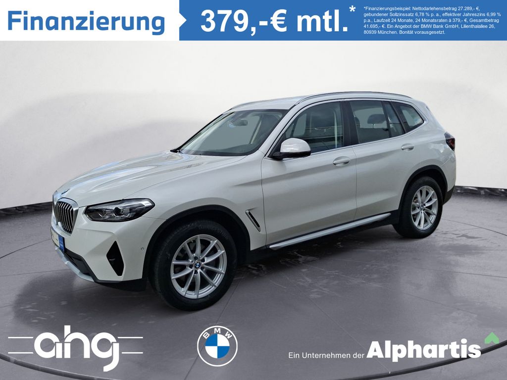 BMW X3 2022 г. Белый, пробег 19665 км