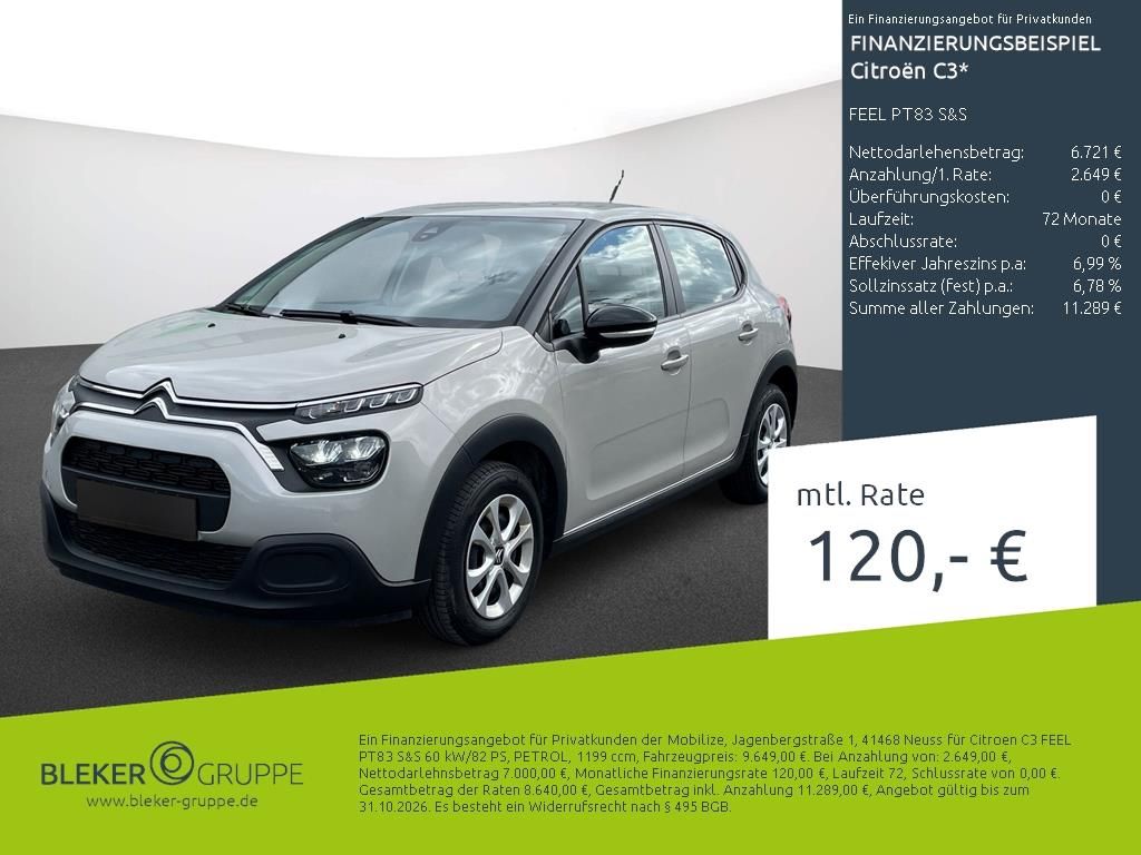 Citroen C3 2022 г. Бежевый, пробег 59950 км