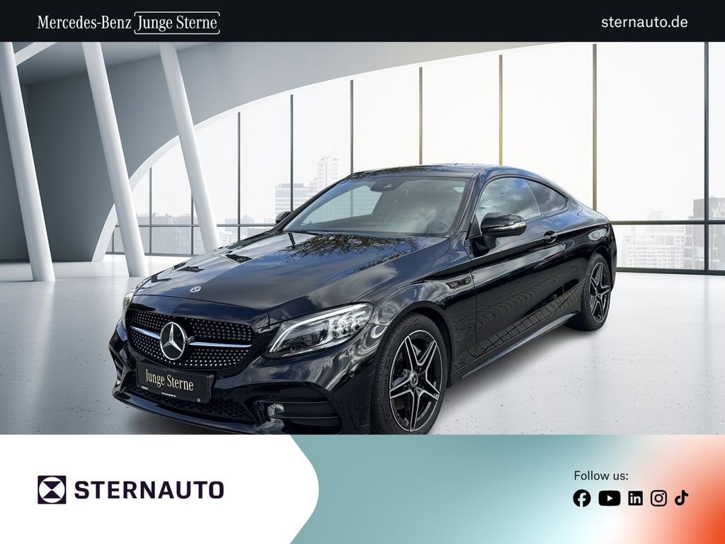Mercedes-Benz C 220 2022 г. Чёрный, пробег 46722 км