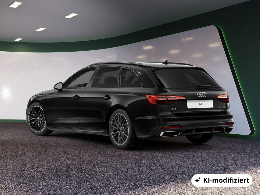 Audi A4 2023 г. Чёрный, пробег 51736 км