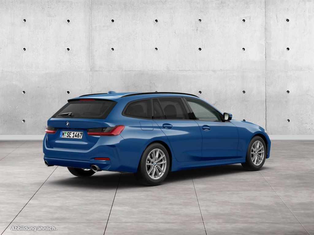 BMW 320 2023 г. Синий, пробег 52900 км