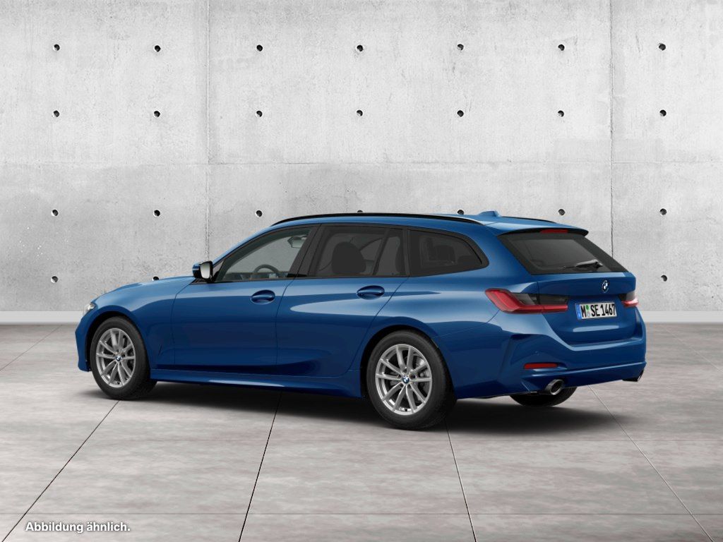 BMW 320 2023 г. Синий, пробег 52900 км
