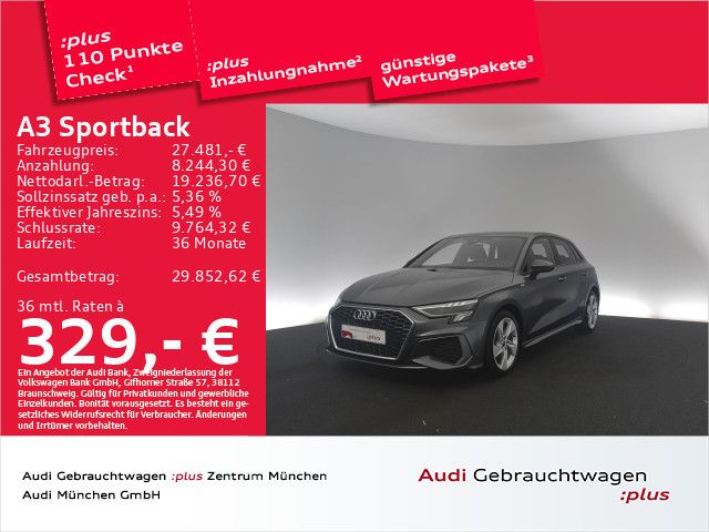 Audi A3 2023 г. Серый, пробег 56527 км
