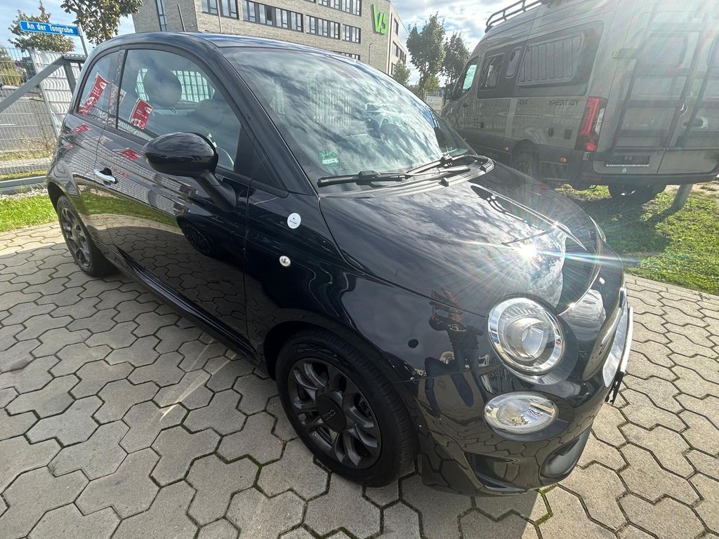 Fiat 500 2021 г. Чёрный, пробег 54069 км