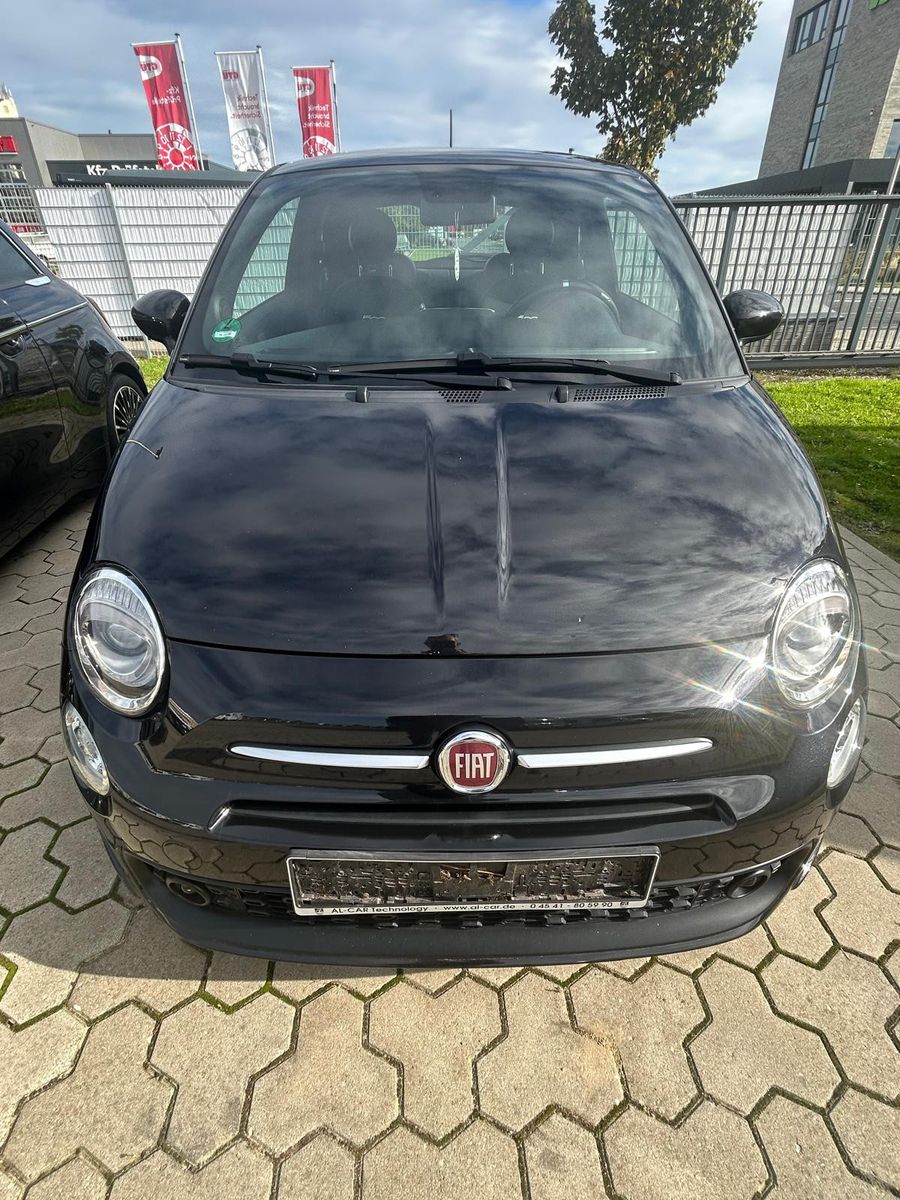Fiat 500 2021 г. Чёрный, пробег 54069 км