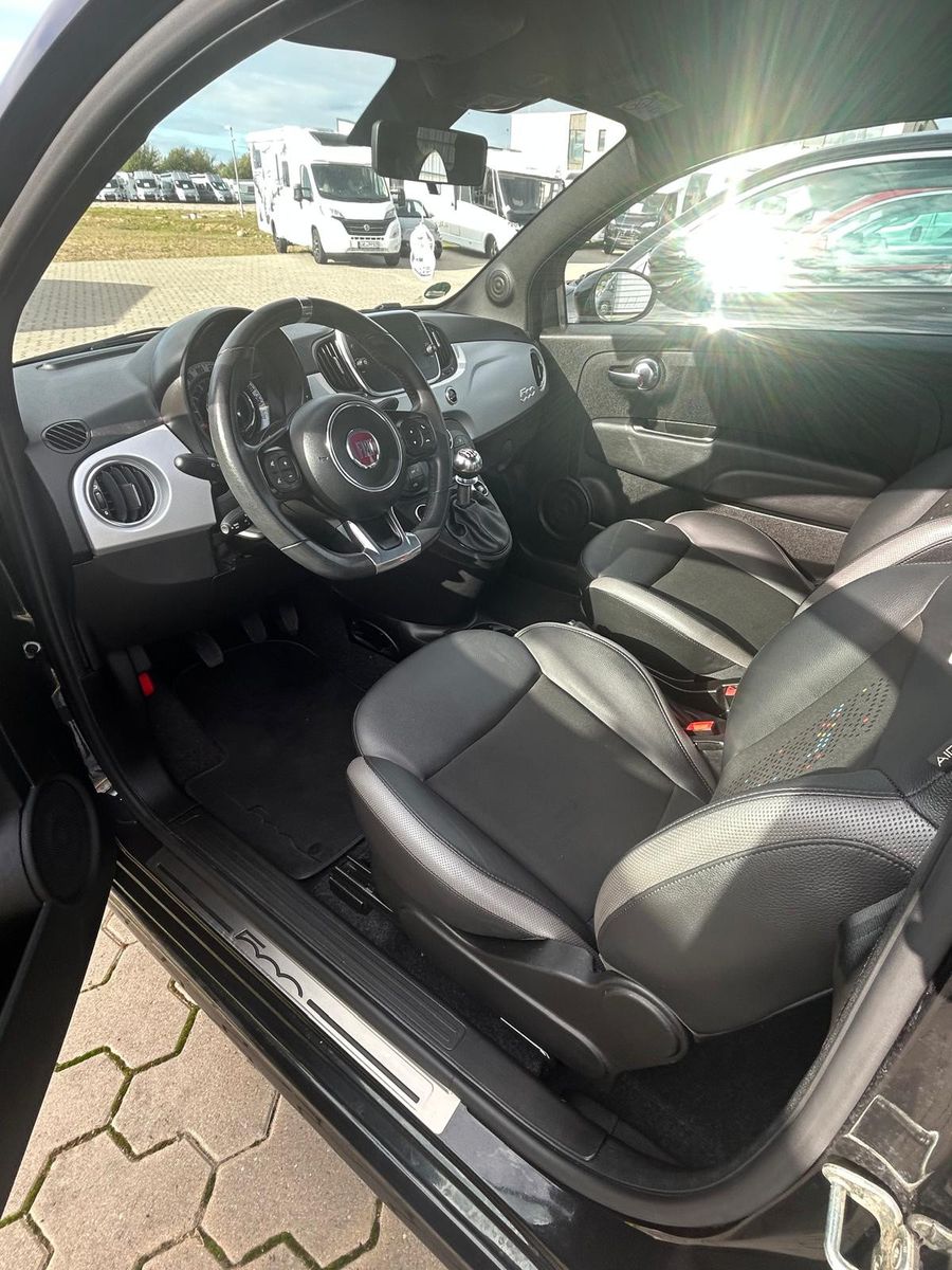 Fiat 500 2021 г. Чёрный, пробег 54069 км