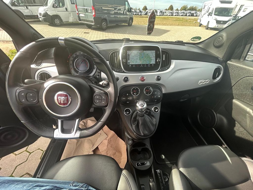 Fiat 500 2021 г. Чёрный, пробег 54069 км