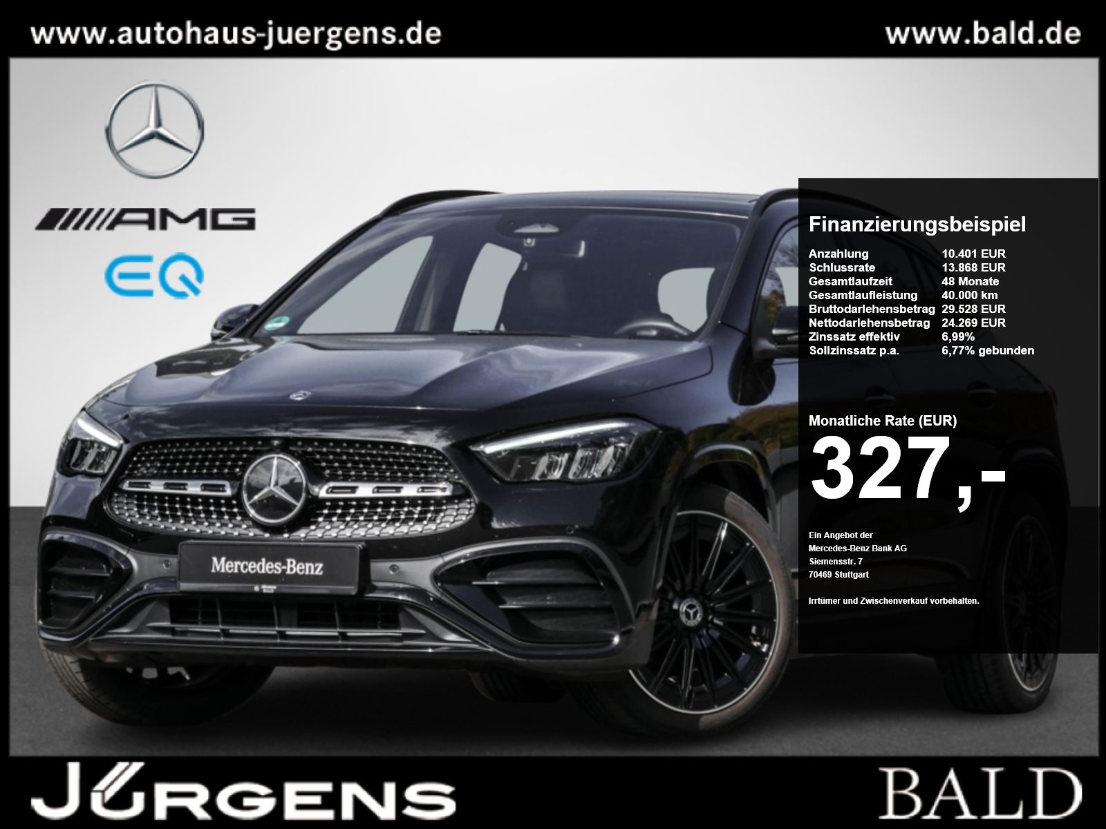 Mercedes-Benz GLA 200 2023 г. Чёрный, пробег 42307 км