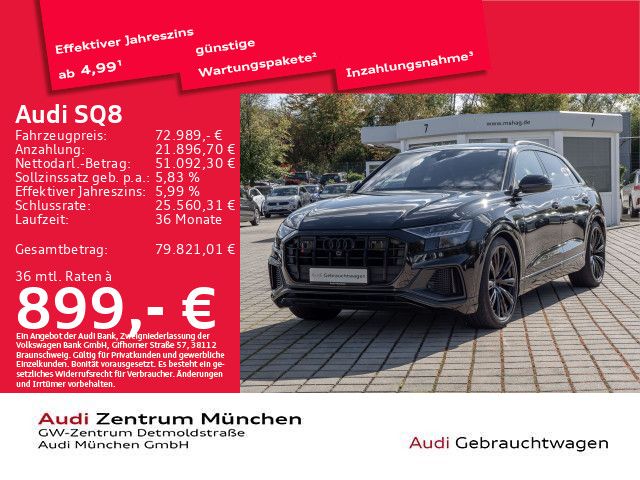 Audi SQ8 2023 г. Чёрный, пробег 59937 км