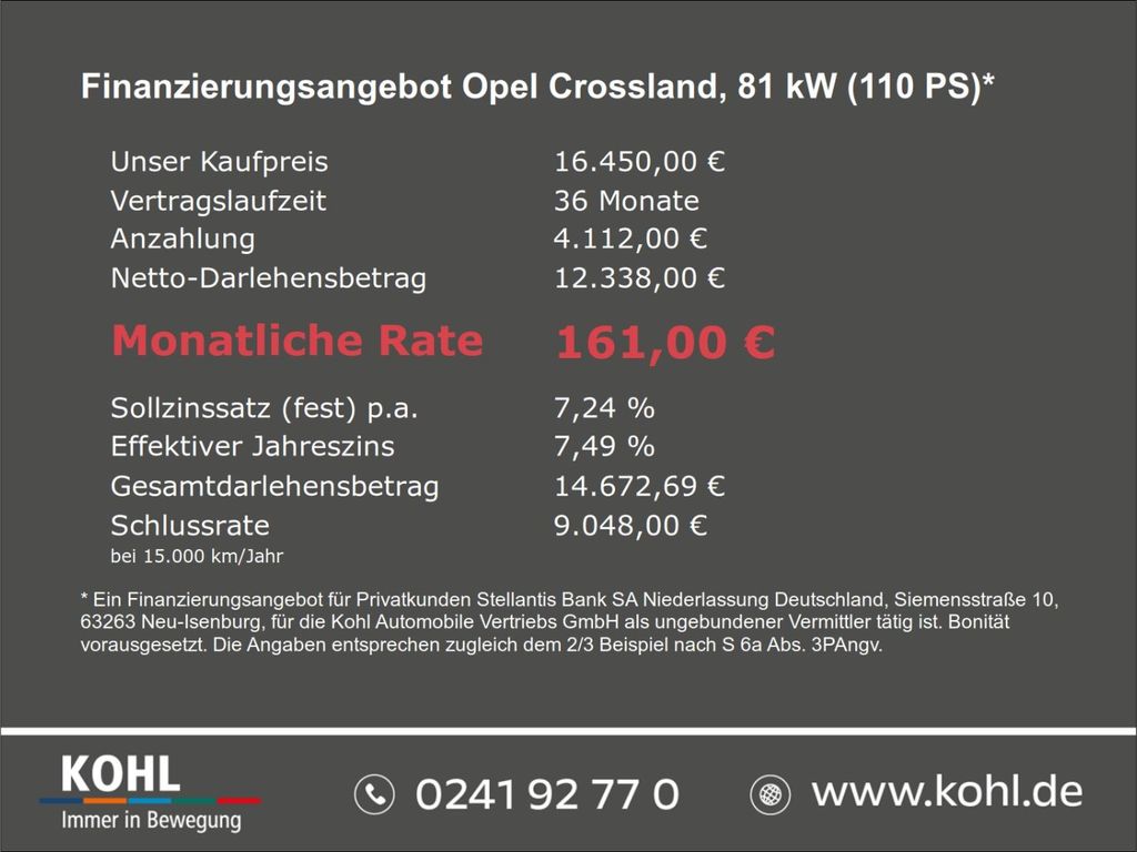 Opel CROSSLAND (X) 2023 г. Серый, пробег 55500 км