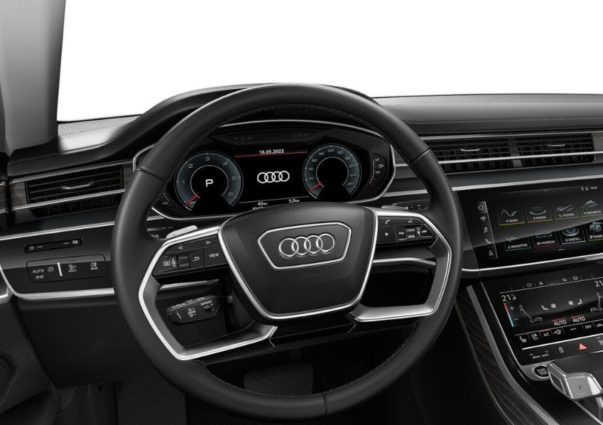 Audi A8 2023 г. Чёрный, пробег 30346 км