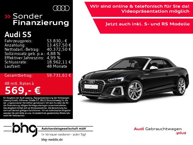Audi S5 2024 г. Чёрный, пробег 13127 км