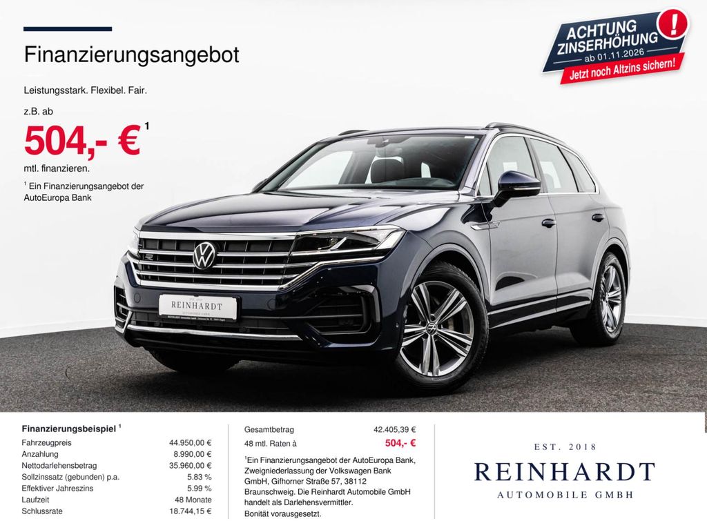 Volkswagen Touareg 2023 г. Синий, пробег 39103 км